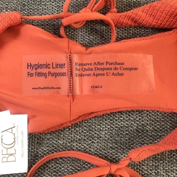 Women’s BECCA Beccaswim Pucker Up Tie Side Swim Bottom Swimwear Ginger M - Picture 11 of 17